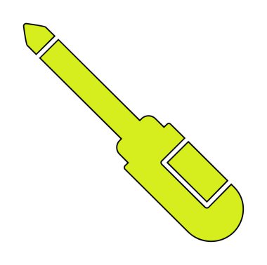 tornavida aracı izole edilmiş simge vektör çizimi