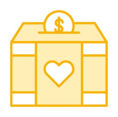 Charity Kutu vektör simgesi 