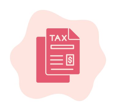 vergi ödeme ikonu vektör illüstrasyonu