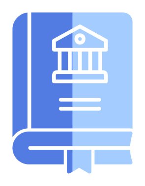 Tarih kitabı simgesinin vektör illüstrasyonu