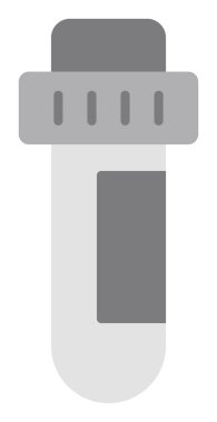 test tüpü modern simge vektör çizimi