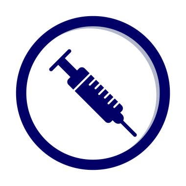 Şırınga web simgesi, vektör çizim 