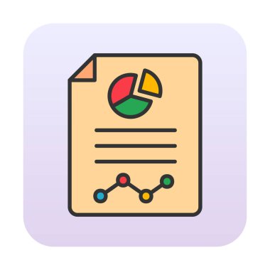 Analiz web simgesi vektör illüstrasyonu    