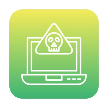 dizüstü bilgisayar simgesi, vektör illüstrasyonu basit tasarım