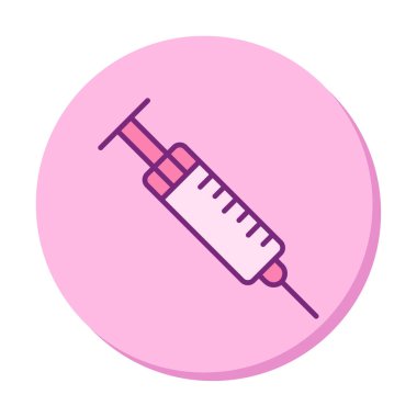 Şırınga web simgesi, vektör çizim 