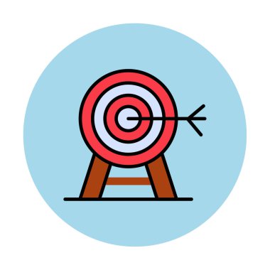 hedef simge, vektör illüstrasyonu basit tasarım