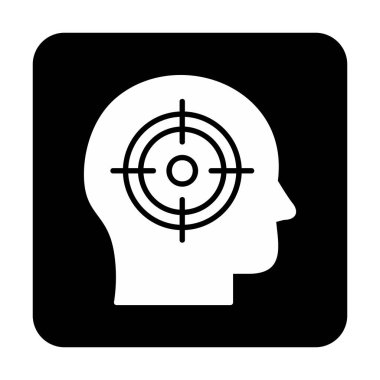 hedef simge, vektör illüstrasyonu basit tasarım