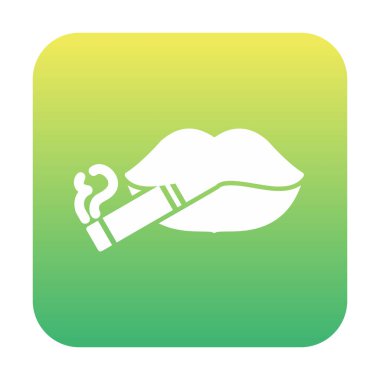 Düz Dumanlı ikon vektör illüstrasyonu