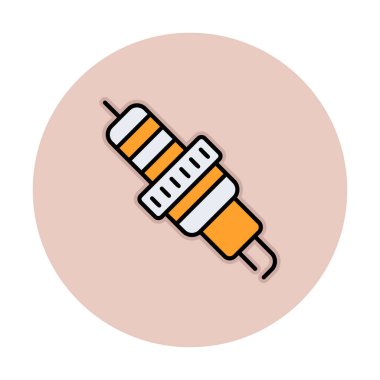 Buji simgesinin vektör illüstrasyonu