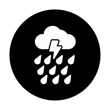 yağmur simgesi, vektör illüstrasyonu  