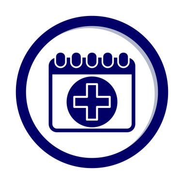 Takvim simgesi, vektör illüstrasyonu basit tasarım