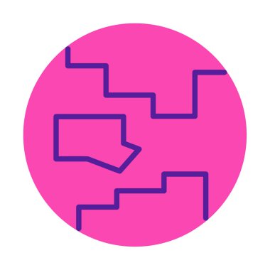 earth icon, vector illustration simple design