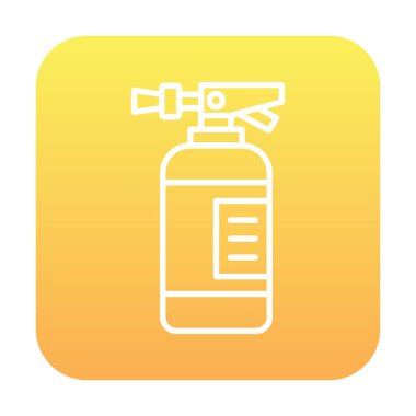 Basit bir yangın söndürücü. Web illüstrasyonu  