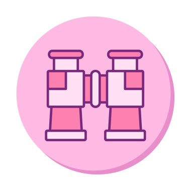 binoküler ikon vektör çizimi