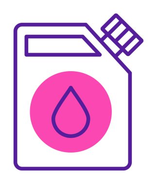  Yakıt Çubuğu simgesi, vektör illüstrasyonu   