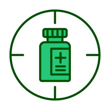 hedef simge, vektör illüstrasyonu basit tasarım