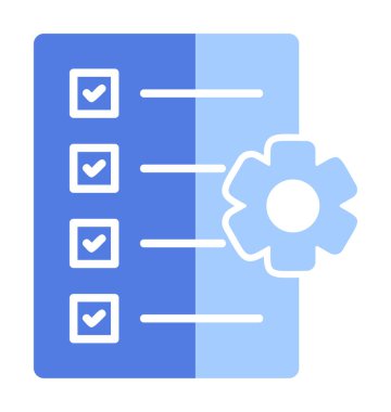 kontrol listesi renk simgesi. İnternet ve mobil uygulama için iş listesi. vektör izole çizimi. 