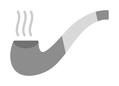 tütün tüttürme çubuğu simgesi, vektör illüstrasyonu