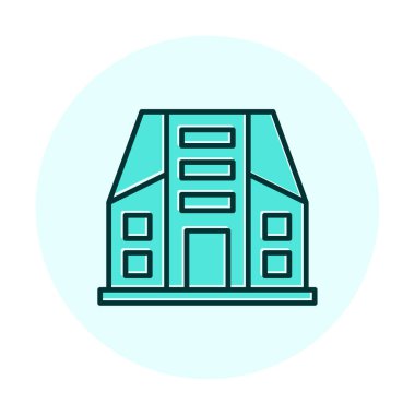 Şehir İnşa Ağı simgesi, vektör illüstrasyonu