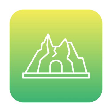 Simge dağındaki baston, vektör 