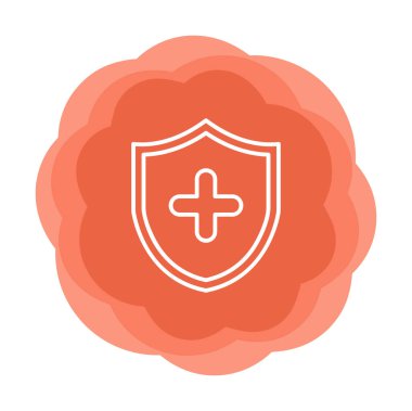 çapraz simgeli kalkan, vektör illüstrasyonu 