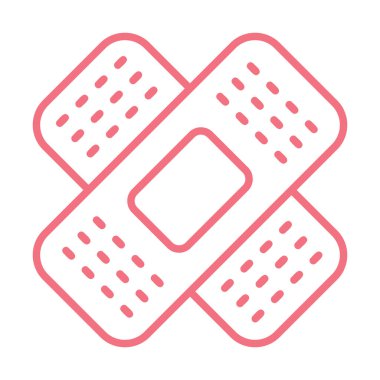 Yara bandı simgesi, vektör illüstrasyonu  