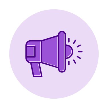 megafon simgesi, vektör illüstrasyonu