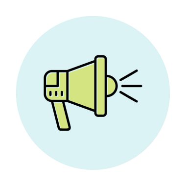 megafon simgesi, vektör illüstrasyonu