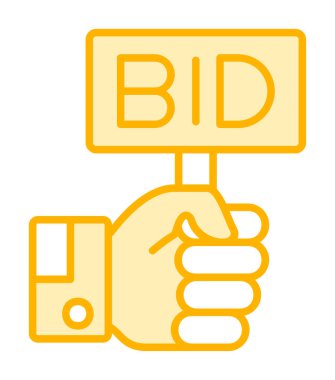 Erkekler teklif ile pankartı tutuyorlar.  