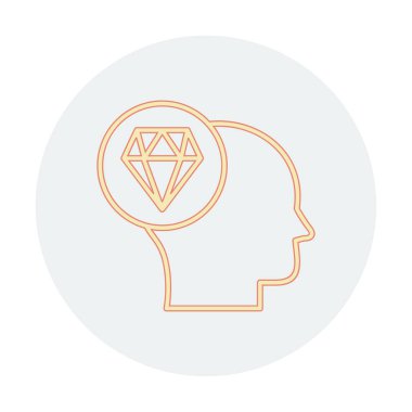 Elmas simgesi, vektör illüstrasyonu basit tasarım