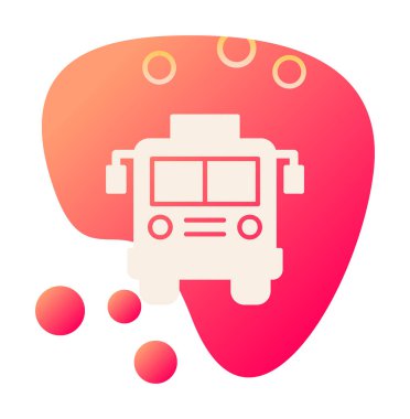 bus simgesi, vektör illüstrasyonu