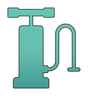 Hava Pompası Taslak Simge vektör çizimi tasarımı