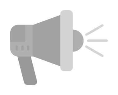 megafon simgesi, vektör illüstrasyonu