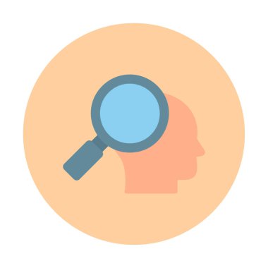 Basit Araştırma simgesi, vektör illüstrasyonu