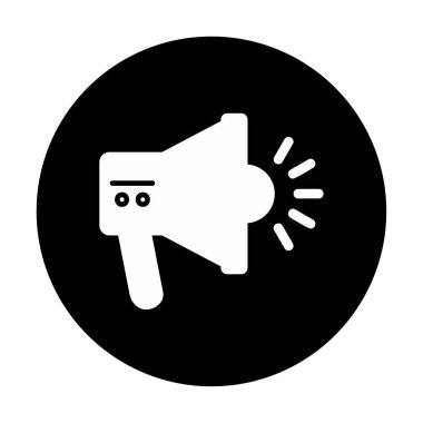 megafon simgesi, vektör illüstrasyonu