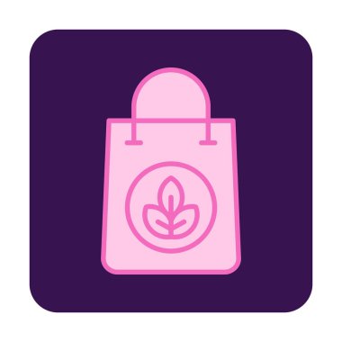 Eko Torba ikon vektör illüstrasyonu                  