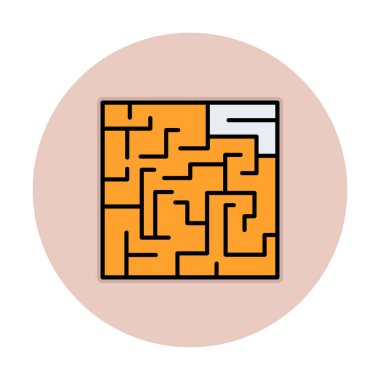 Labirent için labirent oyunu, çözüm. vektör