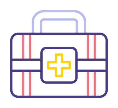 İlk yardım kiti vektör illüstrasyonu