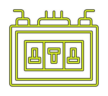 Sigorta kutusu mu? Web simgesi basit tasarım
