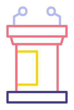 vector illustration of podium icon 