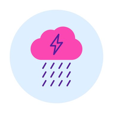 yağmur simgesi, vektör illüstrasyonu  