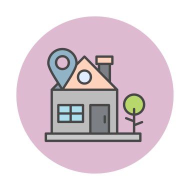 ev yeri kutsal kişilerin resmi, vektör çizim  