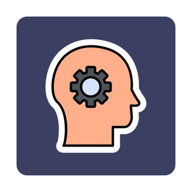 yaratıcı vektör düz renk simgesi 