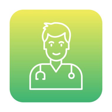 Doktor simgesinin vektör çizimi