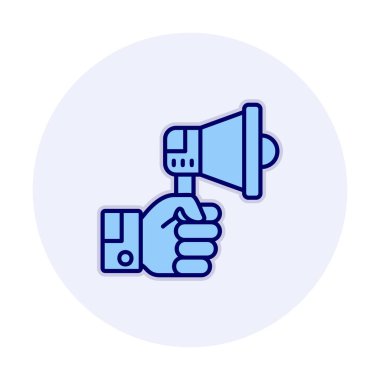 megafon simgesi, vektör illüstrasyonu