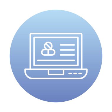 ekranda haplar olan dizüstü bilgisayar, vektör çizimi tasarımı