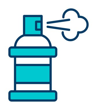 Boya spreyi simgesi, vektör illüstrasyonu 