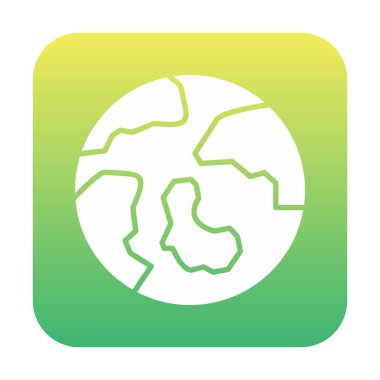 earth icon, vector illustration simple design