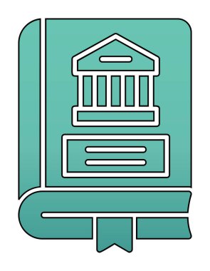 Kültür kitabı. Web simgesi basit illüstrasyon 