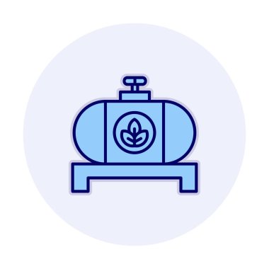 yakıt tankı ikonu vektör illüstrasyonu